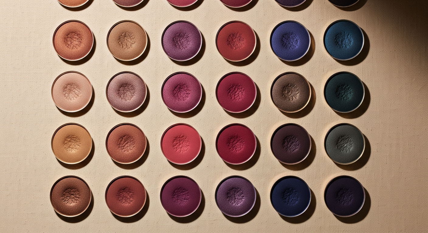 Mur de pigments — palette d'archive Yeuxora